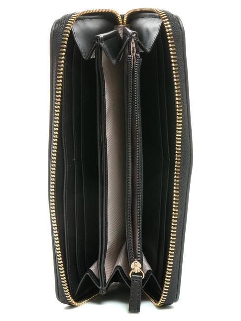 T OVAL Cartera con cremallera alrededor negro - Carteras Mujer