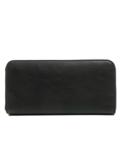 T OVAL Cartera con cremallera alrededor negro - Carteras Mujer