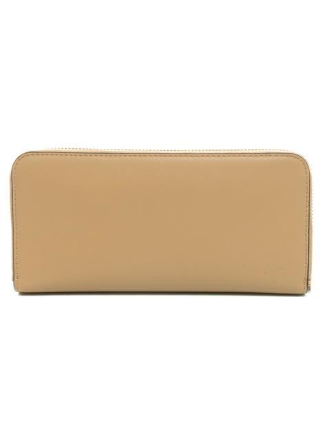 T OVAL Cartera con cremallera alrededor marr&oacute;n nuez - Carteras Mujer