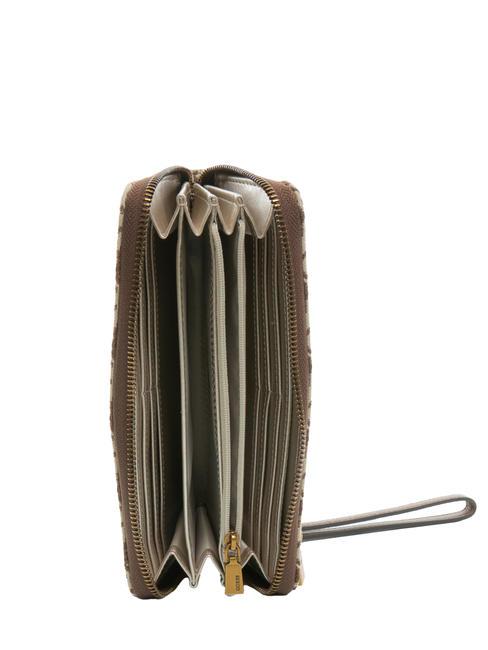 LAUREL Logo Cartera con pulsera marr&oacute;n - Carteras Mujer