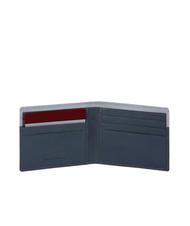 PIQUADRO URBAN Billetera de cuero gris-burdeos - Carteras Hombre - 2