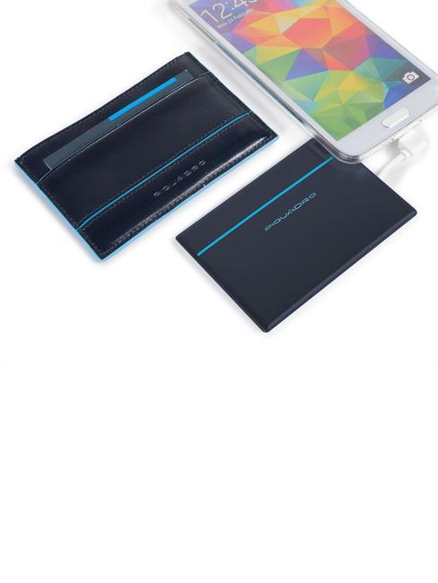 BLUE SQUARE Power Bank 1500 mah con estuche de cuero ROJO - Accesorios de viaje