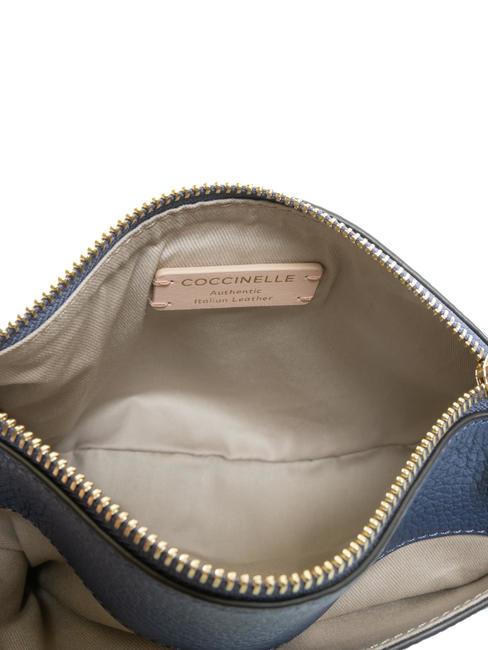 KALI Bolso bandolera de piel con bolsito ar&aacute;ndano - Bolsos Mujer