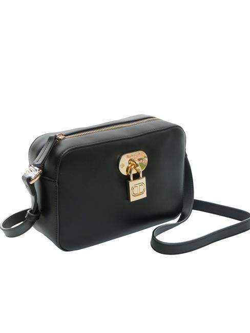 T LOCK Bolsa de hombro negro - Bolsos Mujer
