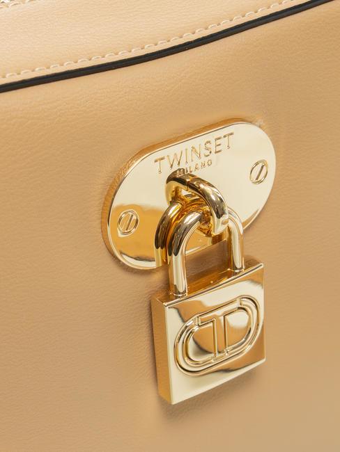 T LOCK Bolsa de hombro marr&oacute;n nuez - Bolsos Mujer