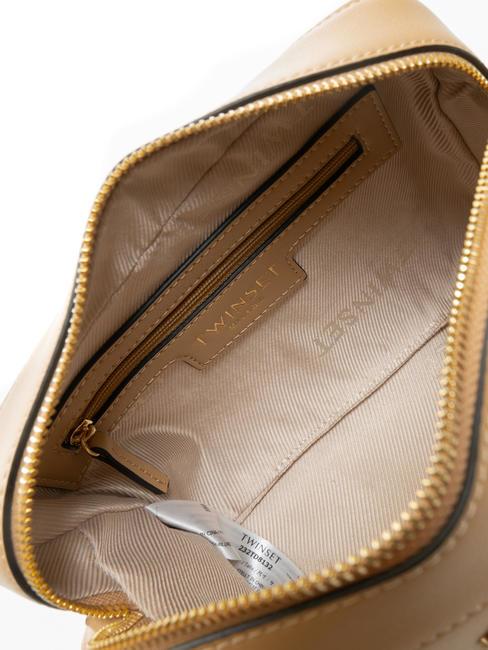 T LOCK Bolsa de hombro marr&oacute;n nuez - Bolsos Mujer