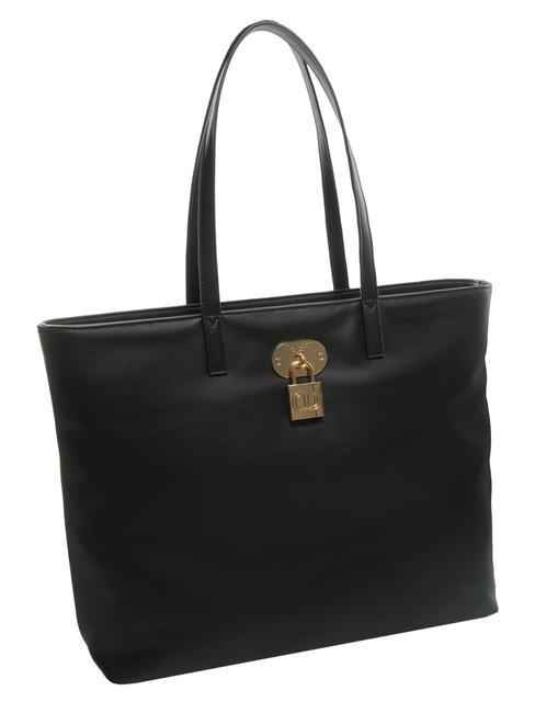 T LOCK Bolsa de hombro negro - Bolsos Mujer