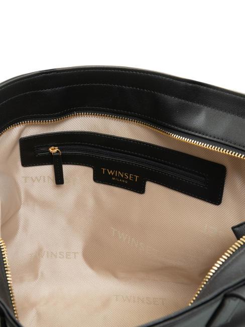 T LOCK Bolsa de hombro negro - Bolsos Mujer