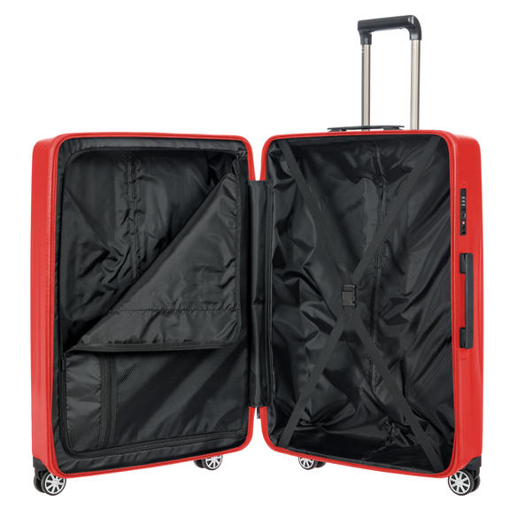 CERVIA Set de trolley 3 cabinas+mediano+grande rojo - Set Trolley