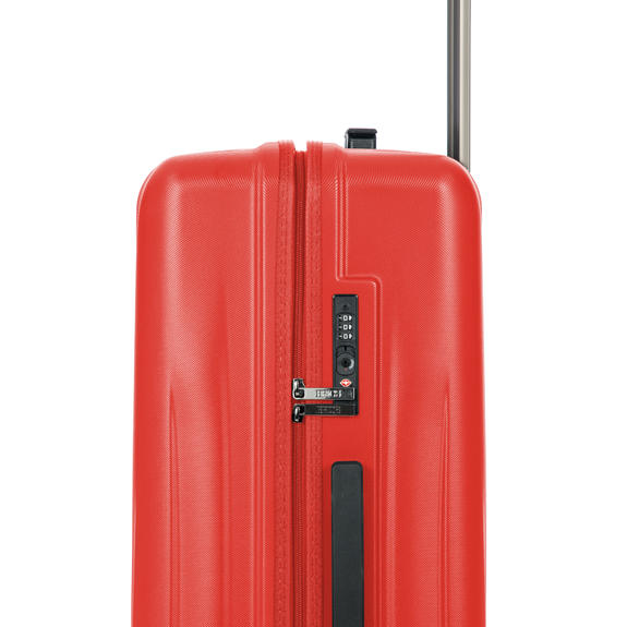 CERVIA Set de trolley 3 cabinas+mediano+grande rojo - Set Trolley
