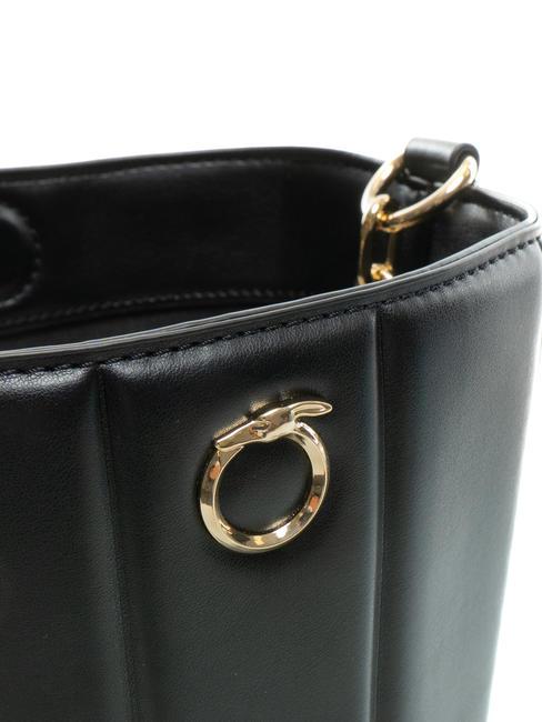 DUNE BUCKET Bolso tipo bombonera con bandolera NEGRO - Bolsos Mujer