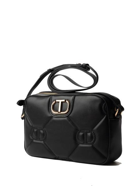 LOGO MATELASSE Bolso bandolera peque&ntilde;o negro - Bolsos Mujer