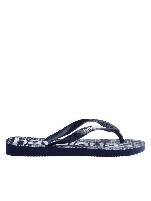 TOP LOGOMANIA FASHION Chanclas de goma navyblu - Zapatos unisex