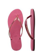 HAVAIANAS YOU GLITTER Chancletas rosa de terciopelo - Zapatos Mujer - 4