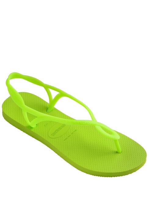 Chanclas LUNA verde limon - Zapatos Mujer