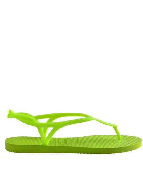 Chanclas LUNA verde limon - Zapatos Mujer