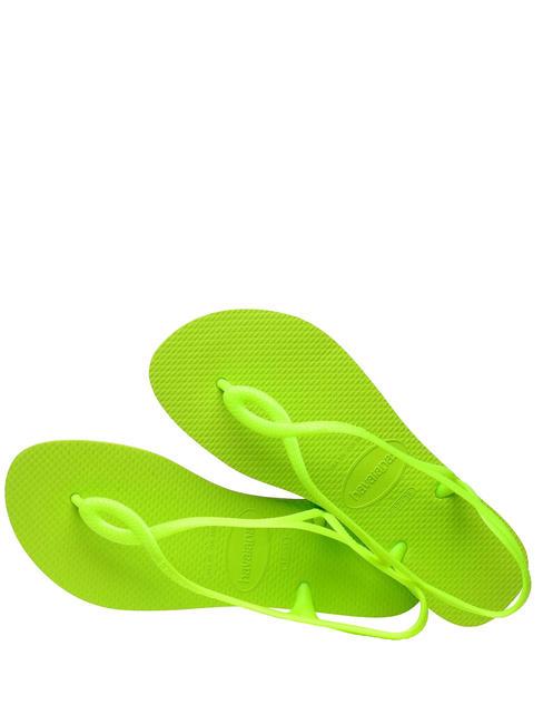 Chanclas LUNA verde limon - Zapatos Mujer