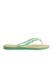 HAVAIANAS SLIM GLITTER FLOURISH Chanclas de goma - Zapatos Mujer