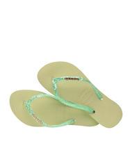 HAVAIANAS SLIM GLITTER FLOURISH Chanclas de goma jardín verde - Zapatos Mujer - 3
