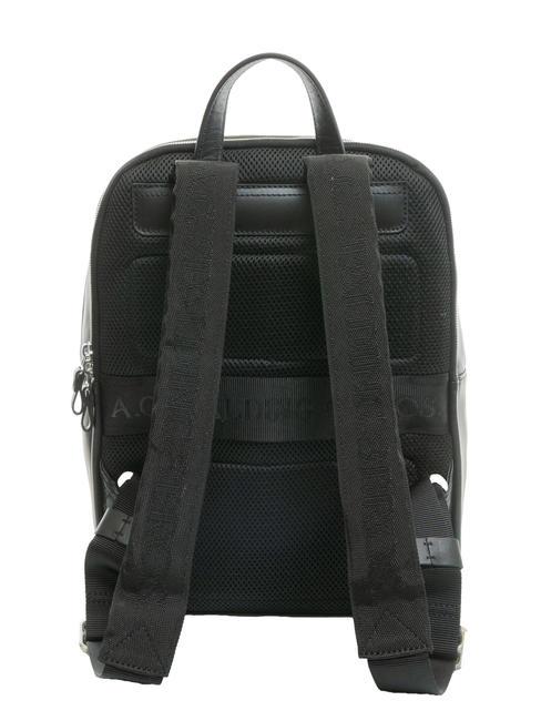 ICONIC NEW YORK Mochila para port&aacute;til de 15", en piel negro - Mochilas para port&aacute;til