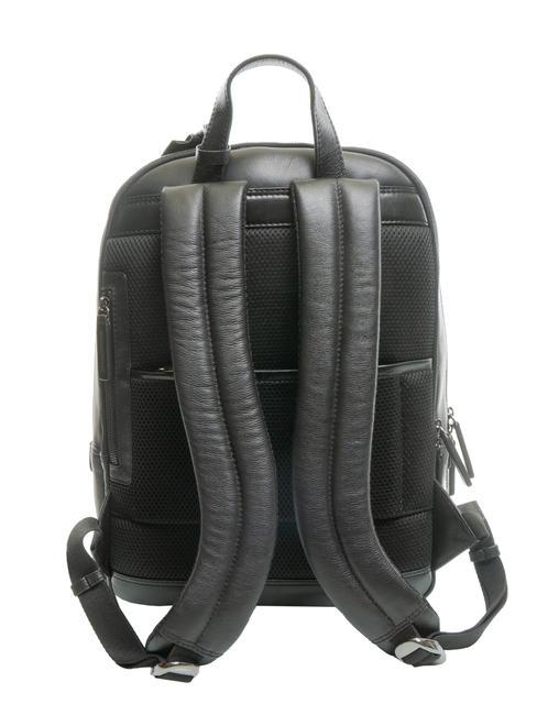 TECH Mochila grande de piel negro - Mochilas para port&aacute;til