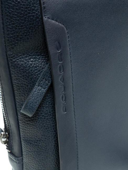 PAN Monedero pequeño de piel azul - Bandoleras Hombre