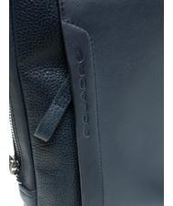 PIQUADRO PAN Monedero pequeño de piel azul - Bandoleras Hombre - 4