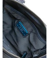 PIQUADRO PAN Monedero pequeño de piel azul - Bandoleras Hombre - 5