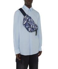 TRUSSARDI EVIN Bolsa de nailon ventilador.mapa de calor azul - Ri&ntilde;oneras - 5