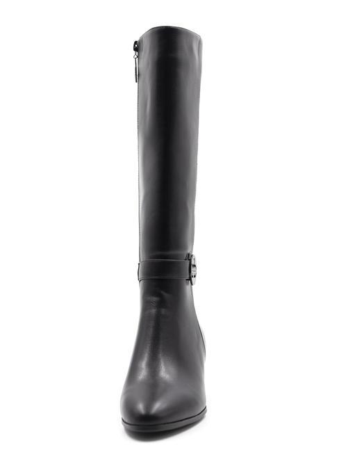 RB LOGO ROUND Botas de tac&oacute;n alto negro - Zapatos Mujer