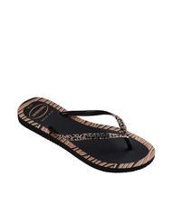 HAVAIANAS SLIM ANIMALS Chancletas NEGRO - Zapatos Mujer - 2