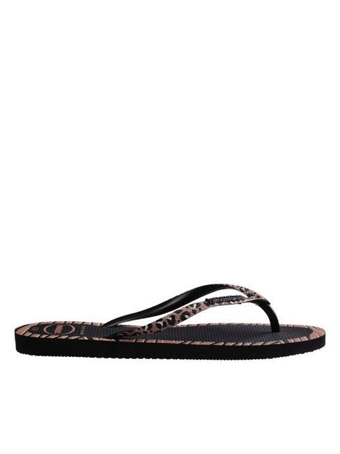 SLIM ANIMALS Chancletas NEGRO - Zapatos Mujer