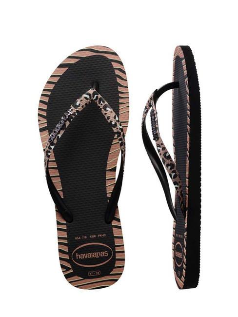 SLIM ANIMALS Chancletas NEGRO - Zapatos Mujer