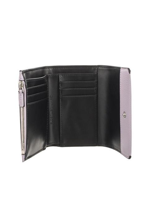 MINIMAL MONOGRAM Cartera triple mediana aura lavanda - Carteras Mujer