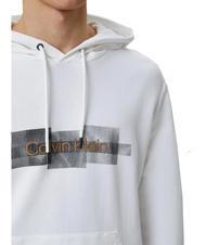 CALVIN KLEIN BOX STRIPED LOGO Sudadera Blanco brillante - Sudaderas - 3