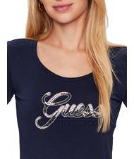 GUESS SCRIPT camiseta con lentejuelas azul ennegrecido - camiseta - 3