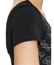 GUESS ALLOVER Camiseta con logo por toda la prenda jetbla - camiseta - 3