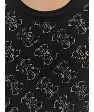 GUESS ALLOVER Camiseta con logo por toda la prenda jetbla - camiseta - 4