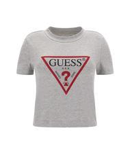 GUESS TRIANGLE STRASS Camiseta con tachuelas gris claro melange m - camiseta - 4