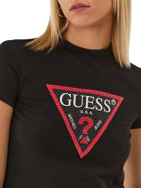 TRIANGLE STRASS Camiseta con tachuelas jetbla - camiseta