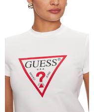 GUESS TRIANGLE STRASS Camiseta con tachuelas purwhite - camiseta - 3