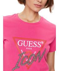 GUESS ICON Camiseta con tachuelas ponche rosa - camiseta - 3