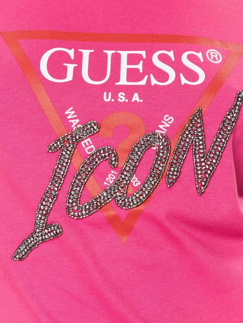 ICON Camiseta con tachuelas ponche rosa - camiseta