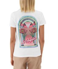 GUESS LOS ANGELES Camiseta con estampado en la espalda flores blancas - camiseta - 2