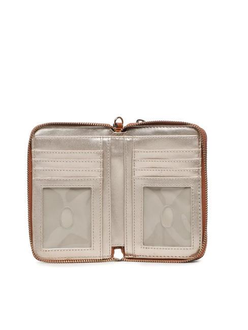 MERIDIAN Cartera con cremallera alrededor COGNAC - Carteras Mujer