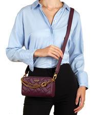 GUESS GRACELYNN Status Mini bolso de hombro ciruela - Bolsos Mujer - 5