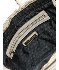 ROCCOBAROCCO LUCE Bolso tote con bandolera y logo de metal blanquecino - Bolsos Mujer - 5