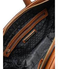 ROCCOBAROCCO LUCE Bolso tote con bandolera y logo de metal broncearse - Bolsos Mujer - 5