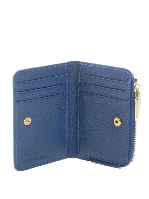 METALLIC SOFT Cartera Mujer Mediana Azul de Curazao - Carteras Mujer
