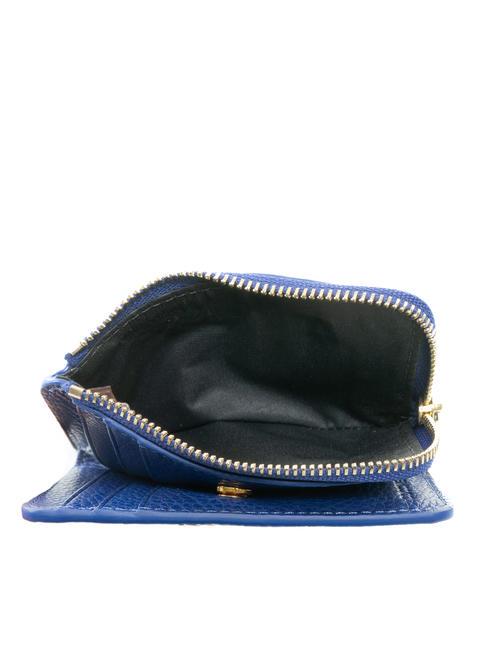 METALLIC SOFT Cartera Mujer Mediana Azul de Curazao - Carteras Mujer